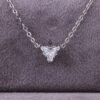 Trillion Cut Solitaire Pendant Chain